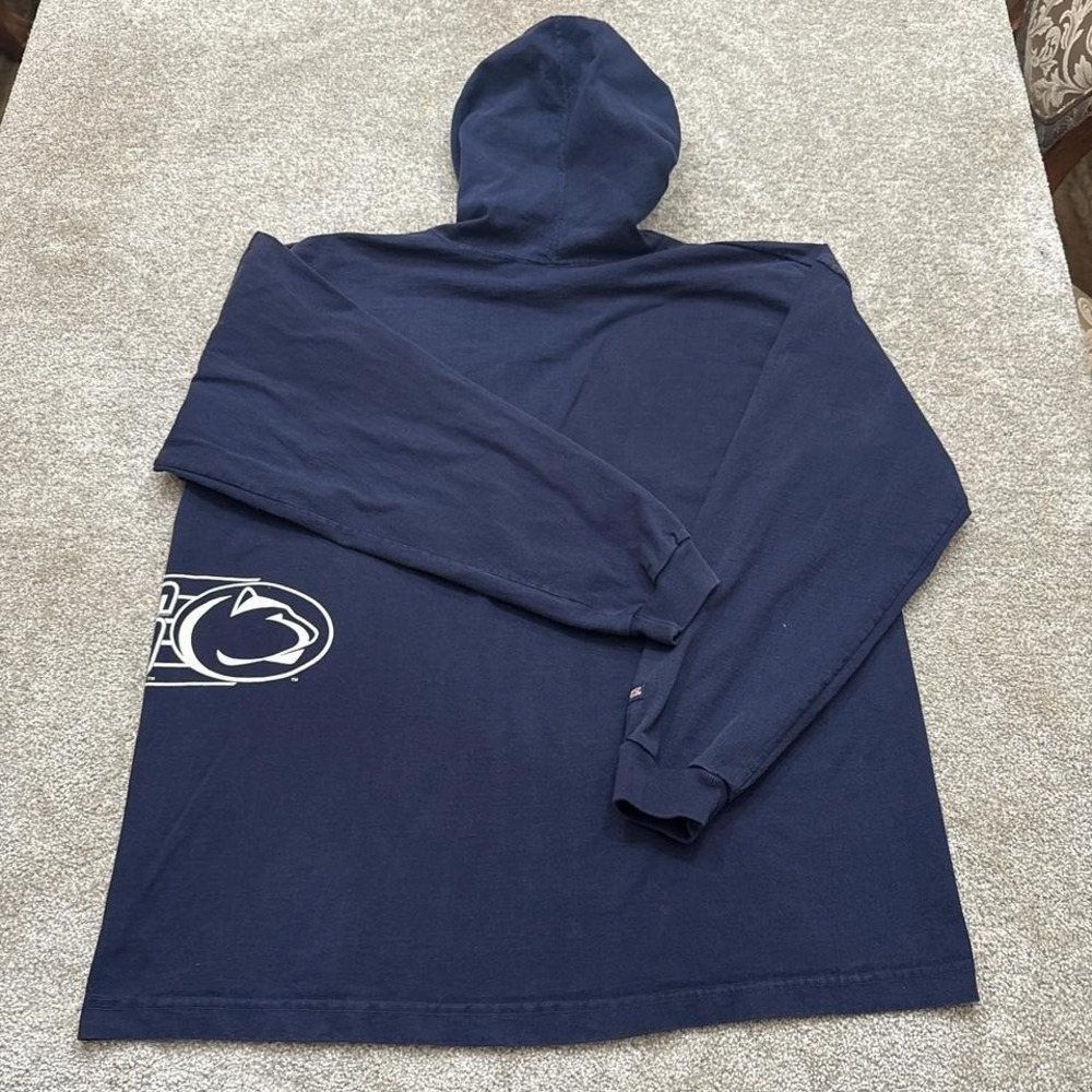 Vintage Penn State Wrap Around Print Hoodie Made in USA XL NCAA Sweatshirt - Picture 7 of 7